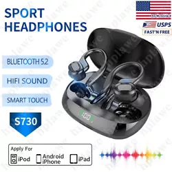 TWS Ear Clip Bluetooth Earbuds Bone Conduction Headphones Wireless Sport Headset. TWS Wireless Bluetooth 5.2 Headphones...