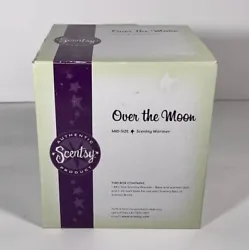 SCENTSY Over The Moon Mid-Size Scentsy Warmer Discontinued Retired Product. Brand new never used open box!