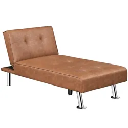 【Versatile living room furniture】Equipped with a folding contraption, the lounge back can be locked at 105 degrees...