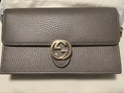 Gucci Gray Wallet On Chain - New with Tags. Never used, bought directly from Gucci store. Comes with Gucci black box...