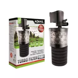AQUAEL TURBO FILTER est utilisé pour nettoyer et aérer leau des aquariums. Il offre une double filtration :...