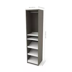 The shelves are reversible and give you the option of installing them on an angle with a lip on the front edge to...