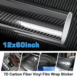 1pc 7D Carbon Fiber Vinyl Film Wrap Sticker. Move away the transfer film carefully;. Use a hair dryer to heat the...