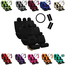 Colorful Ultra Universal Seat Cushions For Car Truck SUV Van - Front Set. Ultra Sleek Universal Car Seat Cushions Set...