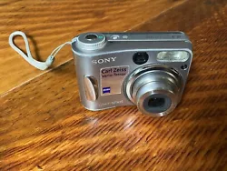 Sony Cyber-Shot DSC-S60 4.1 Megapixel Digital Camera Silver Carl Zeiss Zoom