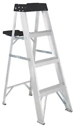 You can reach up to 9-feet with this aluminum step ladder. The W-2112 series step ladder is fully loaded and equipped...