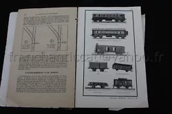 Les trains miniatures 2 édition par GEO MOUSSERON - 1952. modeles electriques, signaux, aiguillage, inversion, non...
