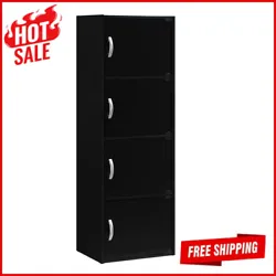 The Hodedah multipurpose storage cabinet is simply designed, yet functional to suit any room or office. Hodedah 4-Door...