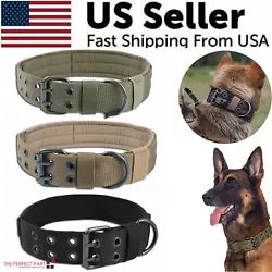 🎖️COMFORTABLE FOR YOU AND YOUR DOG - Our wide collars ease pressures from the dogs neck and are lined with...