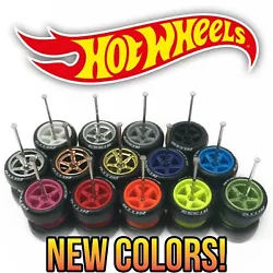 Easy to install Real Rider Wheels with rubber tires for Hot Wheels and 1/64 Scale Cars. 1 Wheel set includes 4 wheels,...