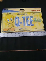 Tweety Bird Im Such a Q-TEE Warner Bros. Officially Licensed License Plate  still wrapped in the original plastic and...