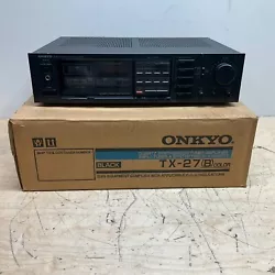 You are purchasing a Onkyo TX-27 Tuner Amplifier. This has been tested and working. Good used condition. Includes...