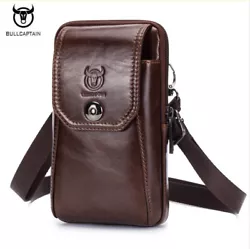 Material:Genuine leather(Cowhide). Style: Casual Fashion. Unique design: This bag can hold cell phones, wallets,...