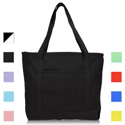 With this bag, we kept in mind the style of a classic canvas tote and mixed vibrant fun colors into it to give an edge...