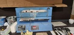 The ceramic fiber top reduces dust inside the kiln. Both doors are 2” x 10” and mounted in a 2.75