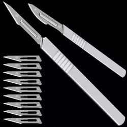 Sterile,curved cutting edge is one of the more traditional blade shapes. Blade made of stainless steel. Super sharpness...