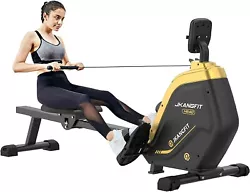 Silent and smooth rower machine without bothering your family or neighbors;. Both front small wheels allow you move the...