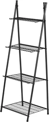 【Ladder Plant Stand】Adopt 4 tier ladder design, the pant shelf can display various pots plants or flowers in a...