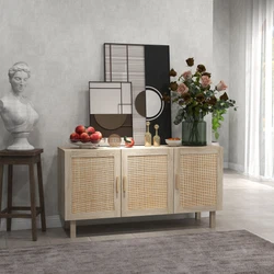 ● Unique woven rattan wicker doors with natural finish for a Boho look. ● Can be placed in your kitchen, living...