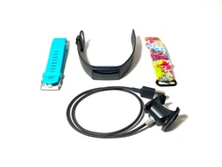 Fitbit Charge 3 Fitness Activity Tracker - Medium - Charger W/2 Xtra Bands. Updated To New Version Software. Clean Good...