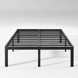This heavy duty steel slat foundation effortlessly extend your mattresss lifespan and prevent sagging. Headboard and...