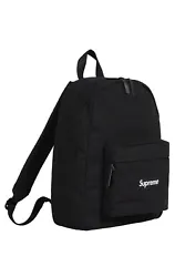 This black Supreme backpack released alongside a white version and two canvas tote bags as a part of Supremes FW20 Week...
