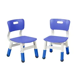 Lightweight chairs have a cut out handle that makes it easy for little ones to pick up and transport on their own. Set...