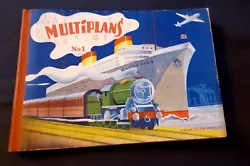 Livre Pop-up Multiplans No 1 La Gare Et Le Port Années 50. Les 3D sont en très bon état et fonctionnent...