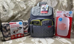 With two bonus extra add ons - SKIP HOP Snug and seal wipes case & SKIP HOP pronto changing station.
