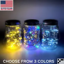 Mason jar lights with 30 LEDs, like fireflies in the jar, create a magical warm atmosphere at night. These Mason jar...