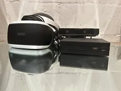 PlayStation Vr with camera and processor and wires. all works. Everything works well and comes with everything you need.