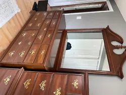 bedroom set - solid cherry. used, very good condition- reason for selling- we are downsizing.