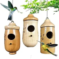 Type:Hummingbird House. 1x Hummingbird House. Heighten The Cozy Atmosphere ---- It is designed to attract wild birds...