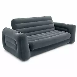 Sofa Cama Futon Features. Size Queen sofa. Bed Size: Queen. Features: Pump Not Included. Velvety gray anthracite...