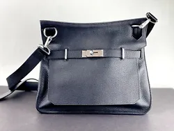 Hermes 2013 Togo Leather Jypsiere Black Shoulder Bag Purse. beautiful Hermes Jypsiere purse in great condition! hardly...