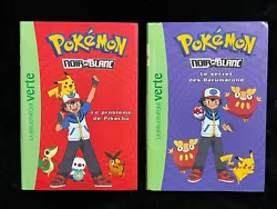 POKEMON Noir et Blanc. éditeur Bibliothèque Verte. 18 x 12,5 cm - 209 gr le lot.