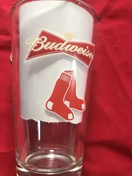 Show off your love for Budweiser and the Boston Red Sox with this beautifully crafted beer glass. Standing at 6 inches...