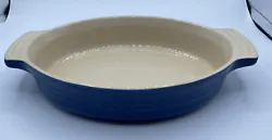 Le Creuset Oval Casserole Baking Dish Blue.