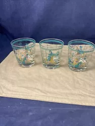 Add a touch of vintage charm to your drinkware collection with this set of 3 Cera glassware low ball glasses. Each...