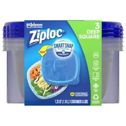 Its designed to lock in liquids and freshness, and make it easy to serve fresh-tasting foods in a snap. Ziploc® Deep...