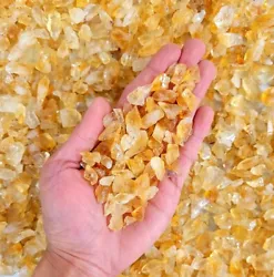 These are crushed Citrine pieces imported from Brazil. Also ideal for jewelry projects and so much more.