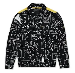 Reason Brand x Jean-Michel Basquiat Black Denim Jacket Men’s Size L Large NWTCondition is new with tags. Shipped with...