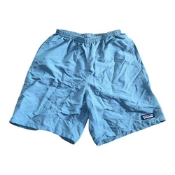 Patagonia Mens XS Baggies Longs Lightweight Swim Trunks Shorts Light Blue 7