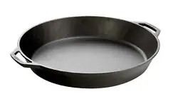 Made with just iron and oil, the cast iron pan features helpful dual handles for easy lifting. Perfect for cooking on...