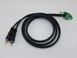 Câble Phono RCA blindé pour Technics SL-1200, SL-1210  Compatible avec tous les modèles : MK2, MK3, MK3D, M3D, MK5,...