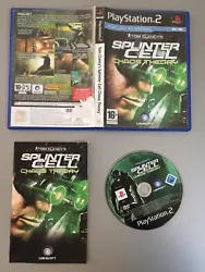 Jeu complet PS2 Splinter Cell Chaos Theory PAL fr. État : Bon état Service de livraison : Lettre verte/Ecopli