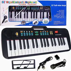 Perfect keyboard piano for beginners. The NEW desgin 37 key piano keyboard features complete and powerful functions...