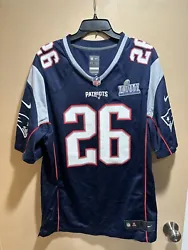 Sony Michel New England Patriots Nike On Field Super Bowl LIII L Jerset. Condition is Used. Shipped with USPS Ground...