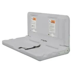 ADA- ANSI-, and ASTM-compliant baby changing station. Wall-Mounted Baby Changing Station is designed for use with...