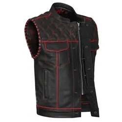 Made from black, top-quality, soft touch naked cowhide leather. Decorative diamond pattern sewn into sides, back and...
